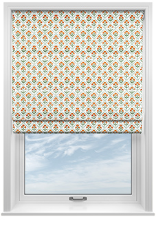 Chatsworth, Pumpkin Spice - Twist&Fit Roman Blind